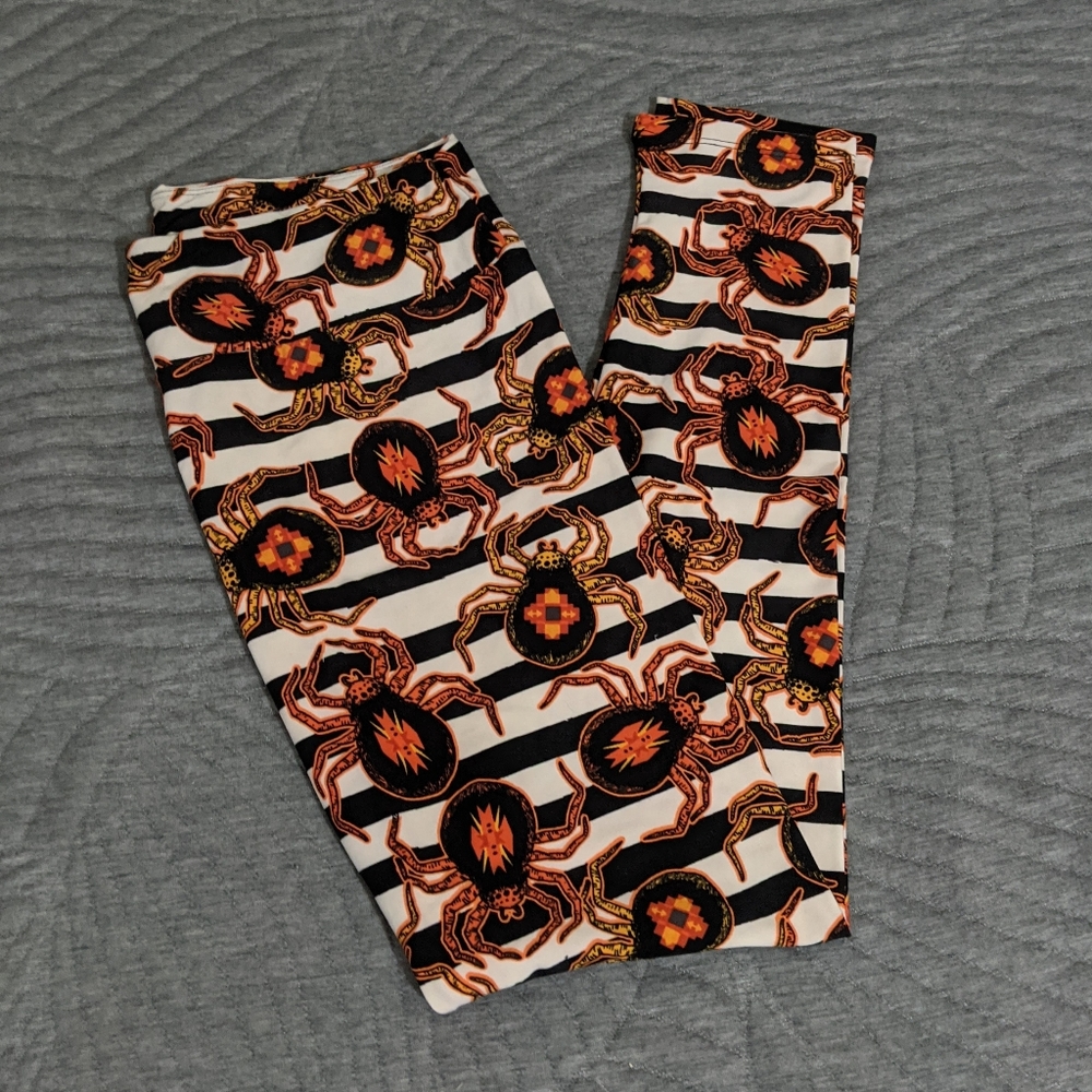 Lularoe TC Halloween Spider Leggings